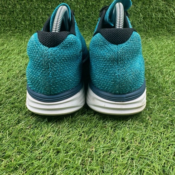 Nike Flyknit Lunar 3 Mens Size 10 Blue White Athletic Running Shoes Sneakers main image 5